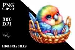 Colorful Baby Macaw Clipart Product Image 3