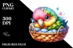 Colorful Baby Macaw Clipart Product Image 3