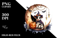 Cow Dressed for Halloween PNG Product Image 2