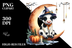 Cow Dressed for Halloween PNG Product Image 2