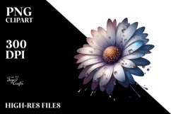 Glossy Shiny Daisy Watercolor Splash Product Image 3