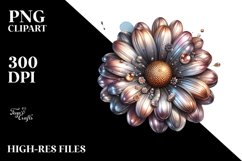 Glossy Shiny Daisy Watercolor Splash Product Image 3