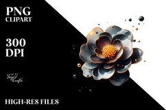 Abstract Material Camellia PNG Product Image 2