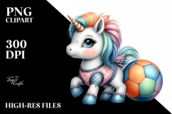 Pastel Baby Unicorn | Sublimation | Clipart Product Image 3