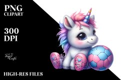 Pastel Baby Unicorn | Sublimation | Clipart Product Image 3