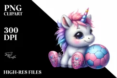 Pastel Baby Unicorn | Sublimation | Clipart Product Image 3