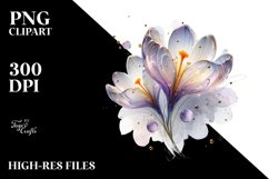 Shiny Crocus Clipart Product Image 3