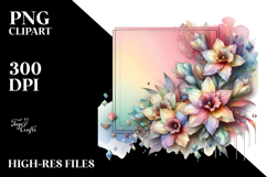 Colorful Diamond-like Narcissus PNG Product Image 2