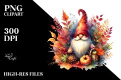 Vibrant Autumn Gnome PNG Product Image 3