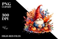 Vibrant Autumn Gnome PNG Product Image 1