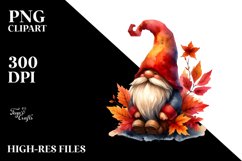Vibrant Autumn Gnome PNG Product Image 3