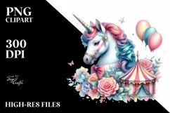 pastel Baby Unicorn Big Top PNG Product Image 3