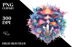 Magical Celestial Mushroom Tarot, Transparent PNG Product Image 2