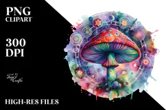 Magical Celestial Mushroom Tarot, Transparent PNG Product Image 2