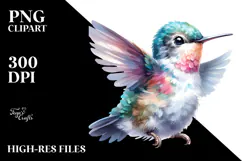 Cute Baby Hummingbird PNG Product Image 2