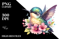 Cute Baby Hummingbird, Energetic PNG Product Image 2