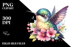 Cute Baby Hummingbird, Energetic PNG Product Image 2