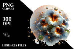Abstract Material Nasturtium PNG Product Image 2