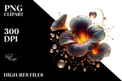 Abstract Material Nasturtium PNG Product Image 2