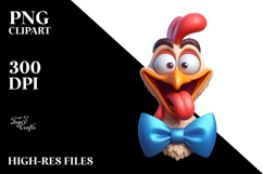 Goofy Chicken PNG Product Image 2