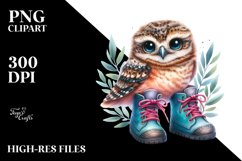 Vibrant Baby Nightjar Boots Clipart Product Image 1