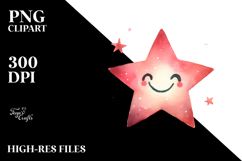 Simple Smiling Star, Transparent PNG Product Image 2