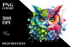 Vibrant Owl PNG Product Image 2