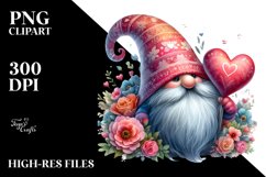 Detailed Valentine Gnome PNG Product Image 2