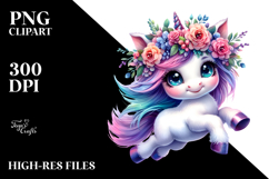 Jumping Unicorn PNG Product Image 2