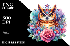 Vibrant Beachwear Owl Clipart Product Image 2