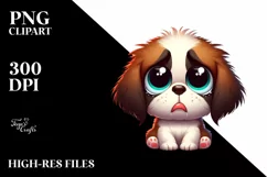 Funny Crazy Baby St. Bernard, Transparent PNG Product Image 1