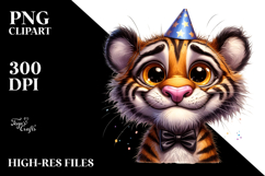 Goofy Tiger Party Hat PNG Product Image 2