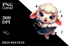 Silly Lamb with Dramatic Sass PNG Product Image 2