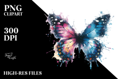 Grunge Butterfly PNG Product Image 2