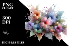 Abstract Hibiscus Made of , Transparent PNG Product Image 2