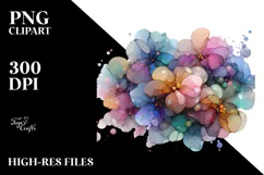 Abstract Hibiscus Made of , Transparent PNG Product Image 2