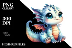 Smiling Baby Dragon, Transparent PNG Product Image 2