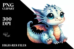 Smiling Baby Dragon, Transparent PNG Product Image 3