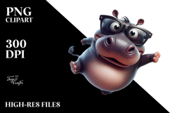 Dramatic Hippo Bandana PNG Product Image 2