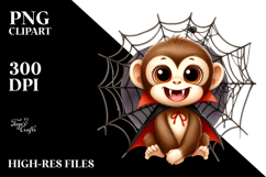 Funny Monkey Spider Web Haloween | Sublimation Product Image 2