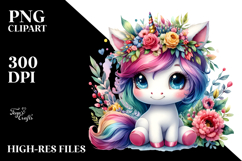 Sitting Unicorn PNG Product Image 2