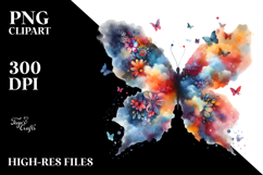 Colorful Butterfly PNG Product Image 2