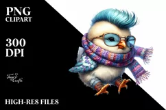 Jumping Baby Chicken, Cute PNG Product Image 1