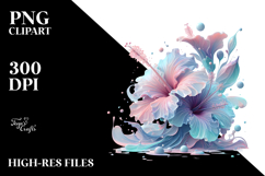 Abstract Hibiscus Made of , Transparent PNG Product Image 2