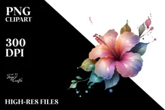 Abstract Hibiscus Made of , Transparent PNG Product Image 2