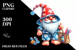 Pastel Beachwear Gnome | Sublimation | Clipart Product Image 3