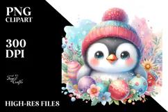 Pastel Baby Penguin PNG Product Image 2