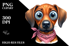 Cute Rhodesian Ridgeback with Big Eyes PNG Product Image 2