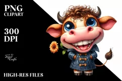 Watercolor Cow Big Eyes Human Like Raincoat | Sublimation | Product Image 1