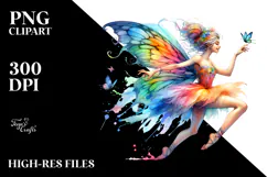 Vibrant Drawing Funny Fairy PNG Product Image 2